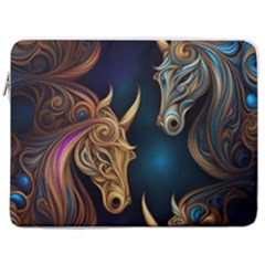 Pattern 5 17  Vertical Laptop Sleeve Case With Pocket