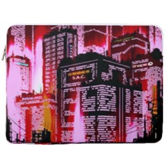 Cybercity 17  Vertical Laptop Sleeve Case With Pocket