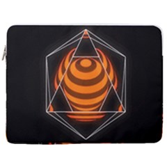 Geometry 17  Vertical Laptop Sleeve Case With Pocket