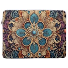 Muster 7 600dpi 12000 Matt Pattern 1 17  Vertical Laptop Sleeve Case With Pocket
