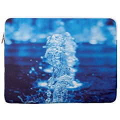 Water Blue Wallpaper 17  Vertical Laptop Sleeve Case With Pocket