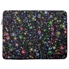 Universe Star Planet Galaxy 17  Vertical Laptop Sleeve Case With Pocket