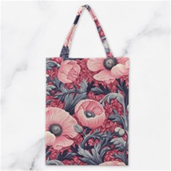 Vintage Floral Poppies Classic Tote Bag