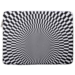 Circles Checkered Abstract Abstraction Art 17  Vertical Laptop Sleeve Case With Pocket