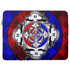 The Grateful Dead 17  Vertical Laptop Sleeve Case With Pocket
