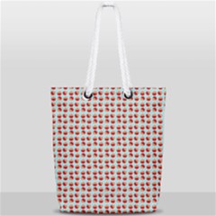 Kawaii Jam Pattern Aqua Full Print Rope Handle Tote (small)