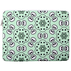 Texture Dots Pattern 17  Vertical Laptop Sleeve Case With Pocket