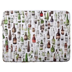 Bottle Chic Print Patterns 17  Vertical Laptop Sleeve Case With Pocket