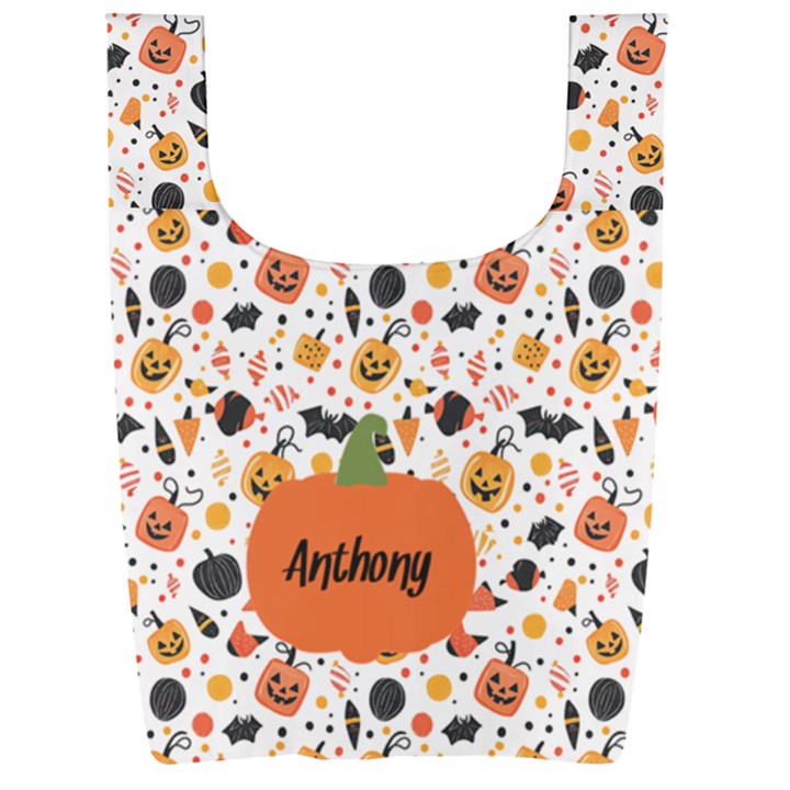 Personalized Name Any Text Foldable Shopping Bag Foldable Shopping Bag
