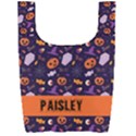 Personalized Halloween Name Any Text Foldable Shopping Bag Foldable Shopping Bag View2