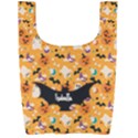 Personalized Halloween Name Any Text Foldable Shopping Bag Foldable Shopping Bag View2