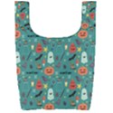 Personalized Halloween Name Any Text Foldable Shopping Bag Foldable Shopping Bag View2