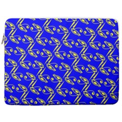 Eye Of Horus Pattern 17  Vertical Laptop Sleeve Case With Pocket