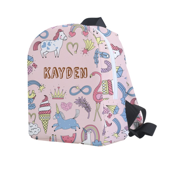 Personalized Unicorn Name Any Text Kids Age Lightweight Preschool Backpack Kids  Age 2-4 Lightweight Preschool Backpack