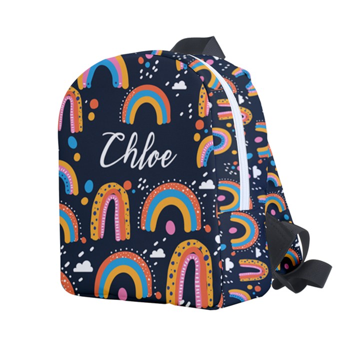Personalized Rainbow Name Any Text Kids Age Lightweight Preschool Backpack Kids  Age 2-4 Lightweight Preschool Backpack