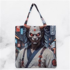 Demon Samurai Grocery Tote Bag