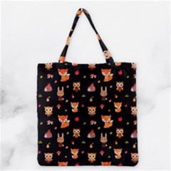 Cool Woodland Animal, Koteto, Scandinavian, Acorn Grocery Tote Bag