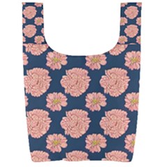 Retro 1880s Flowers Pattern 16 Foldable Shopping Bag