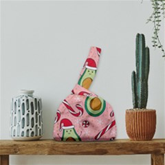 Avo Merry Christmas, Candies, Candy Cane Japanese Wrist Knot Bag