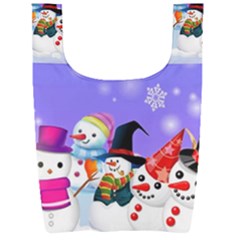 Let s Have Fun With Snowmen Foldable Shopping Bag