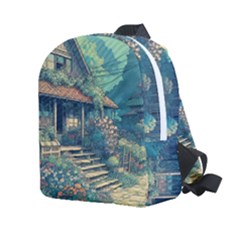 House Garden Building Flowers Kids  Age 2-4 Lightweight Preschool Backpack