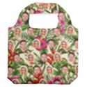 Personalized Couple Many Head Hawaii Tropical Summer Premium Foldable Grocery Recycle Bag Premium Foldable Grocery Recycle Bag View2