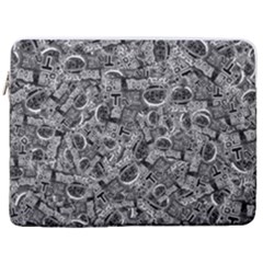 Be True Be Yourself Typographic Print Pattern 17  Vertical Laptop Sleeve Case With Pocket