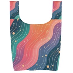 Art Abstract Pattern Foldable Shopping Bag