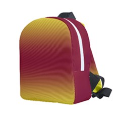 Electric Yellow To Burgundy Red Bilinear Gradient Kids  Age 2-4 Lightweight Preschool Backpack