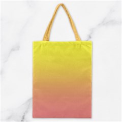 Electric Yellow To Coral Pink Linear Gradient Classic Tote Bag
