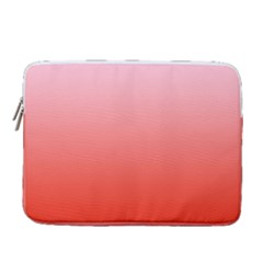 Pink Lace To Scarlet Red Linear Gradient 14  Vertical Laptop Sleeve Case With Pocket