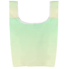 Mint Green To Cream Yellow Linear Gradient Foldable Shopping Bag