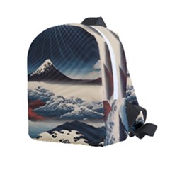 Hokusai Moutains Japan Kids  Age 2-4 Lightweight Preschool Backpack
