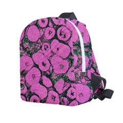 Mid Century Retro Floral 1970s 1960s Pattern 100 Kids  Age 2-4 Lightweight Preschool Backpack