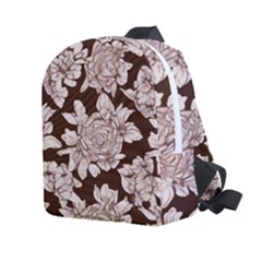 Mid Century Retro Floral 1970s 1960s Pattern 106 Kids  Age 2-4 Lightweight Preschool Backpack