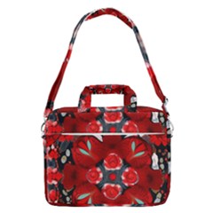 Mid Century Retro Floral 1970s 1960s Pattern 105 Macbook Pro 15  Shoulder Laptop Bag