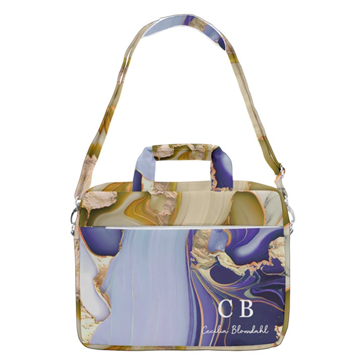 Personalized Initial Name MacBook Shoulder Laptop Bag MacBook Pro 15  Shoulder Laptop Bag