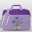 Personalized Birth Month Flower MacBook Pro 15  Shoulder Laptop Bag View3