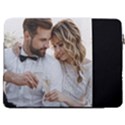 Personalized Photo Love Names Laptop Sleeve Case with Pocket 17  Vertical Laptop Sleeve Case With Pocket View2