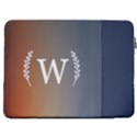 Personalized Initial Laptop Sleeve Case with Pocket 17  Vertical Laptop Sleeve Case With Pocket View2