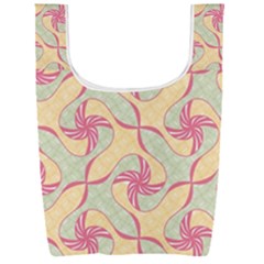 Abstract Pattern Design Scrapbooking Foldable Shopping Bag