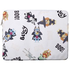 Bluey, Bluey Merch, Bluey Pattern, Bluey Bluey, Bingo, Bluey Design, Bluey Dog 17  Vertical Laptop Sleeve Case With Pocket