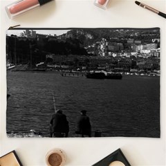 Vintage Principality Of Monaco The Port Of Monaco 1970 Cosmetic Bag (xxxl)