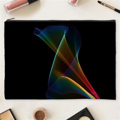 Abstract Rainbow Lily, Colorful Mystical Flower  Cosmetic Bag (xxxl)
