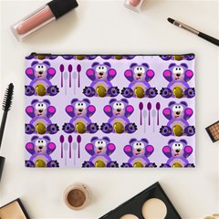 Fms Honey Bear With Spoons Cosmetic Bag (large)
