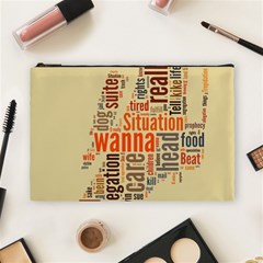 Michael Jackson Typography They Dont Care About Us Cosmetic Bag (large)