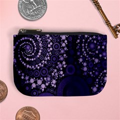 Deep Purple Swirls Coin Change Purse