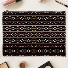 Tribal Dark Geometric Pattern03 Cosmetic Bag (xxxl)