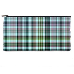 Plaid Ocean Pencil Cases