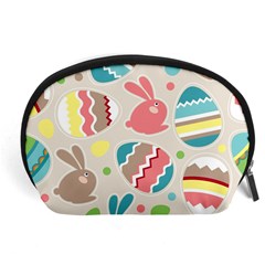 Easter Rabbit Bunny Rainbow Accessory Pouches (large) 